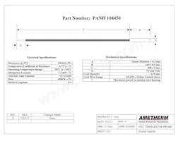 PANH 104450 Datasheet Cover