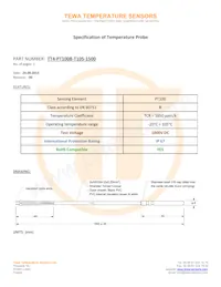 TT4-PT100B-T105-1500 Datasheet Cover