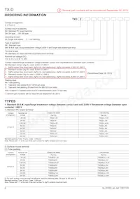 TXD2SS-24V-4 Datasheet Pagina 2
