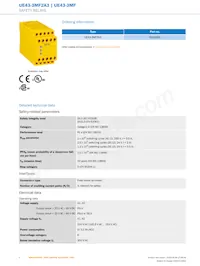 UE43-3MF2A3 Datasheet Page 2