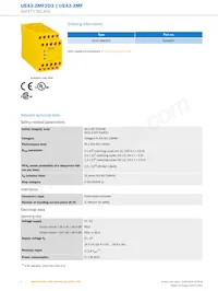 UE43-3MF2D3 Datasheet Pagina 2