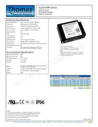 VLED40W-012 데이터 시트 표지