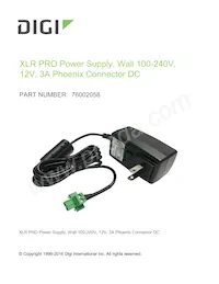 76002058 Datasheet Cover