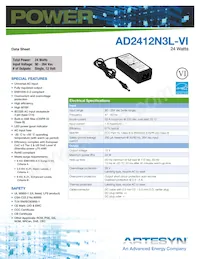 AD2412N3L-VI 데이터 시트 표지