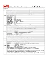 APC-12E-700 Datasheet Pagina 2