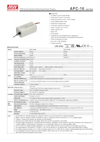 APC-16-700 데이터 시트 표지