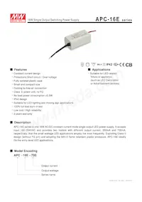 APC-16E-700 Datasheet Cover