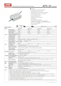 APC-25-700 Datasheet Cover