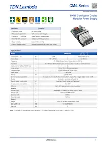 CM4009WX 데이터 시트 표지