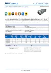 CUS1500M-48/CO2 Datasheet Copertura