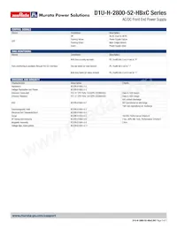 D1U-H-2800-52-HB1C Datasheet Pagina 3