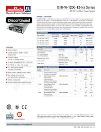 D1U-W-1200-12-HC2C Datasheet Copertura