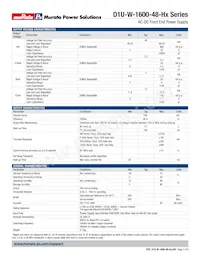 D1U-W-1600-48-HC2C Datasheet Pagina 2