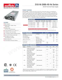 D1U-W-2000-48-HB2C Datasheet Cover