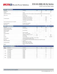 D1U-W-2000-48-HB2C Datasheet Page 2