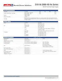 D1U-W-2000-48-HB2C Datasheet Pagina 3