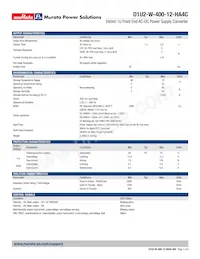 D1U2-W-400-12-HA4C Datasheet Page 2