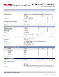 D1U4-W-1200-12-HC1C Datasheet Page 2