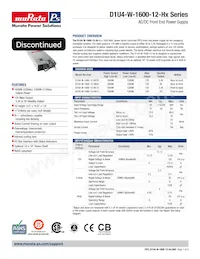 D1U4-W-1600-12-HC2C Datasheet Copertura