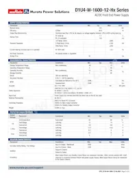 D1U4-W-1600-12-HC2C Datasheet Page 2