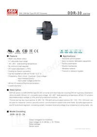 DDR-30L-15 Datasheet Cover