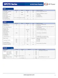 DPC70US12 Datasheet Pagina 2