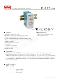 DRA-60-24 Datasheet Cover