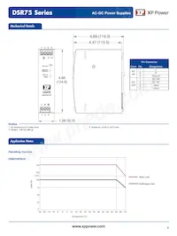 DSR75PS48 Datasheet Pagina 4