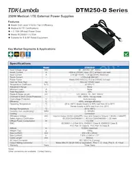 DTM250PW540D Datasheet Cover