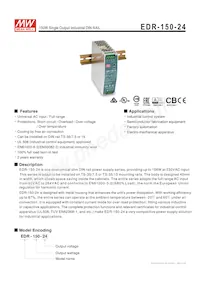 EDR-150-24 Datasheet Cover