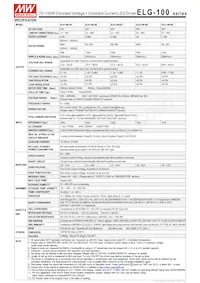ELG-100-42B Datasheet Pagina 2
