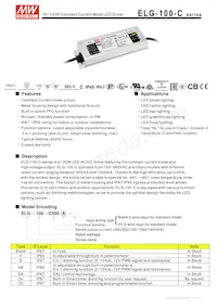 ELG-100-C1400 Datasheet Copertura
