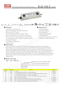 ELG-150-C500 Datasheet Copertura