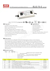 ELG-75-C700D2 Datasheet Copertura