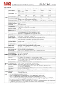 ELG-75-C700D2 Datasheet Page 2
