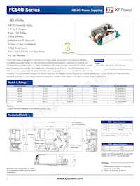 FCS40US36 데이터 시트 표지