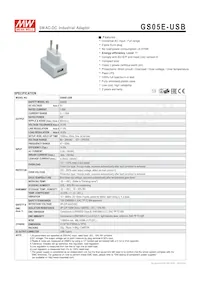 GS05E-USB Datasheet Cover