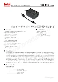 GSC40B-350 Datasheet Cover