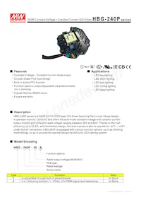 HBG-240P-60A Datasheet Cover