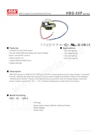 HBG-60-2100P Datasheet Cover