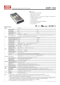 HDP-190 Datasheet Cover