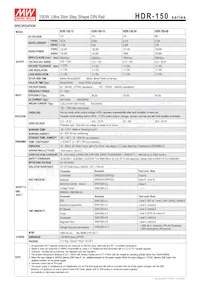 HDR-150-12 Datasheet Page 2