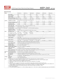 HEP-240-48A Datasheet Pagina 2