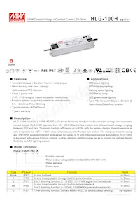 HLG-100H-30 Datasheet Cover