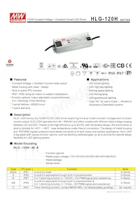 HLG-120H-20 Datasheet Cover