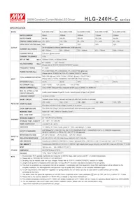 HLG-240H-C700A Datasheet Page 2