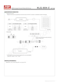 HLG-80H-C350B 데이터 시트 페이지 10