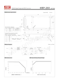 HRP-200-3.3 Datasheet Pagina 2