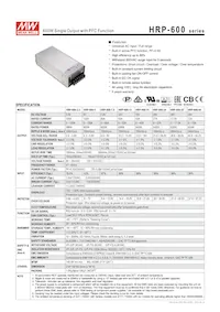 HRP-600-12 Datasheet Copertura