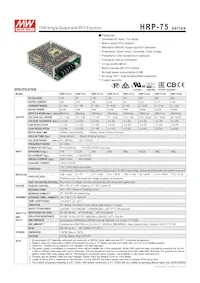 HRP-75-36 Datasheet Cover